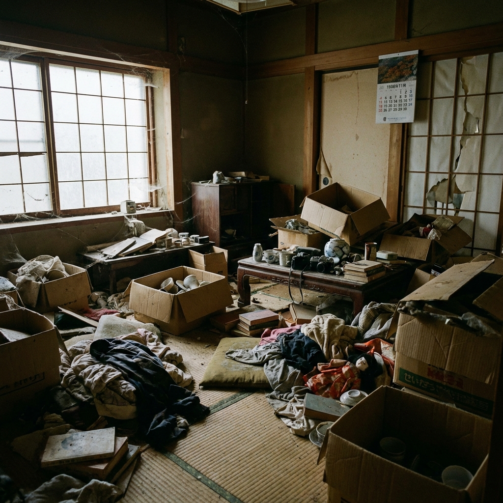 荷物が大量で手がつけられない